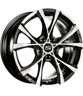 LLANTA MSW CROSS OVER GLOSS BLACK FULL POLISHED