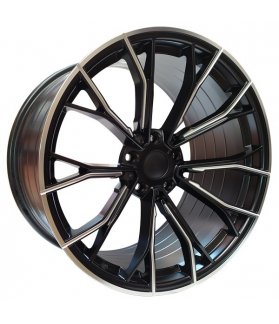 Llanta SpacWheels 743-F1 Negro brillo diamantado