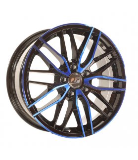 MUESTRA ACABADO PULIDO AZUL BRILLO