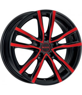 LLANTA MAK MILANO BLACK&RED
