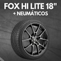 JUEGO DE LLANTAS FOX HI-LITE 18" BLACK + NEUMÁTICOS