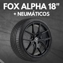 JUEGO DE LLANTAS FOX ALPHA 18" + NEUMÁTICOS