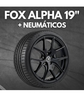 JUEGO DE LLANTAS FOX ALPHA 19" + NEUMÁTICOS
