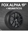 JUEGO DE LLANTAS FOX ALPHA 19" + NEUMÁTICOS