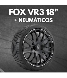 JUEGO DE LLANTAS FOX VR3 EN 18" + NEUMÁTICOS