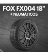 JUEGO DE LLANTAS FOX FX004 BLACK 18" + NEUMÁTICOS