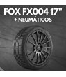 PACK LLANTAS FOX FX004 EN 17 NEGRO BRILLO