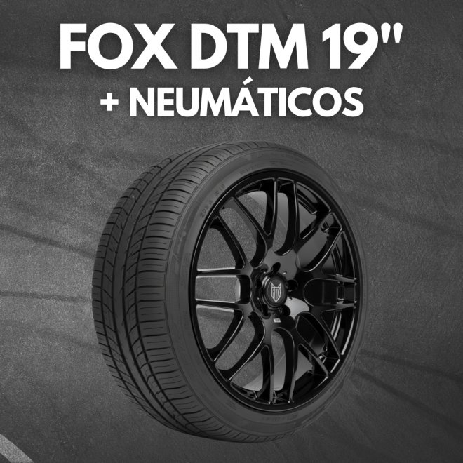 PROMOCIÓN LLANTAS FOX DTM + NEUMATICOS EN 19