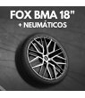 JUEGO DE LLANTAS FOX BMA BLACK POLISHED 18" + NEUMÁTICOS