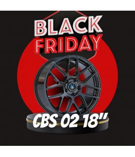 LLANTAS CBS 02 NEGRA + NEUMÁTICOS 18 BMW