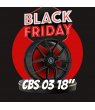 LLANTAS CBS 03 NEGRA + NEUMÁTICOS 18"