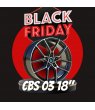 LLANTAS CBS 03 NEGRA PULIDA + NEUMÁTICOS 18"