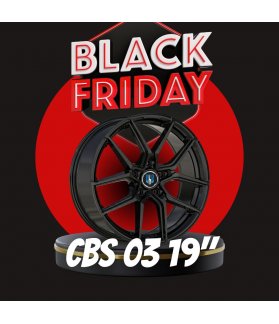 LLANTAS CBS 03 NEGRA + NEUMÁTICOS 19"