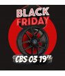 LLANTAS CBS 03 NEGRA + NEUMÁTICOS 19"