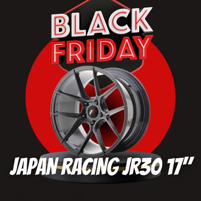 PACK LLANTAS JAPAN RACING JR30 NEGRO MATE