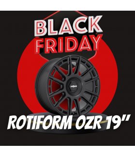 JUEGO DE LLANTAS ROTIFORM OZR 19 NEGRO MATE