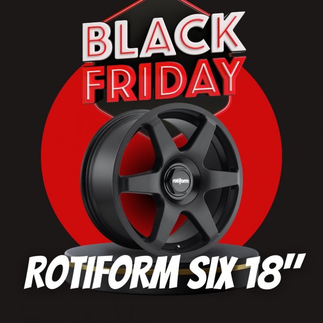 JUEGO ROTIFORM SIX 18" NEGRO MATE