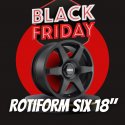 JUEGO ROTIFORM SIX 18" NEGRO MATE
