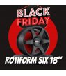 JUEGO ROTIFORM SIX 18" NEGRO MATE