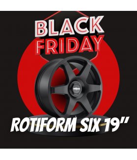 JUEGO ROTIFORM SIX MATT BLACK 19"