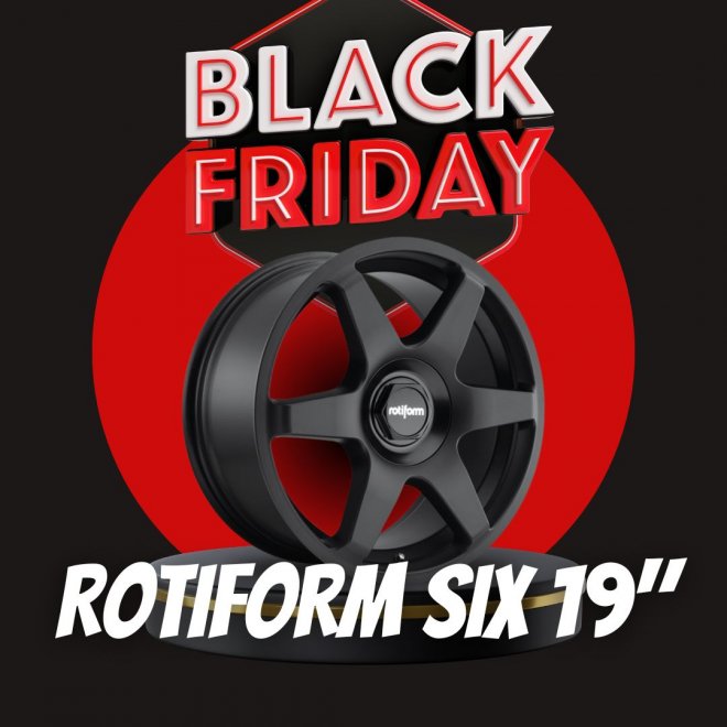 JUEGO ROTIFORM SIX MATT BLACK 19"