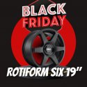 JUEGO ROTIFORM SIX MATT BLACK 19"
