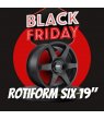 JUEGO ROTIFORM SIX MATT BLACK 19"