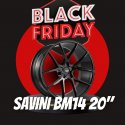 PACK LLANTAS SAVINI BM14 GLOSS BLACK EN 20"