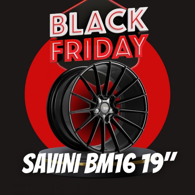 PACK LLANTAS SAVINI BM16 GLOSS BLACK 19"
