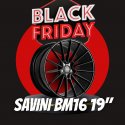 PACK LLANTAS SAVINI BM16 GLOSS BLACK 19"
