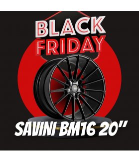 PACK LLANTAS SAVINI BM16 GLOSS BLACK EN 20"