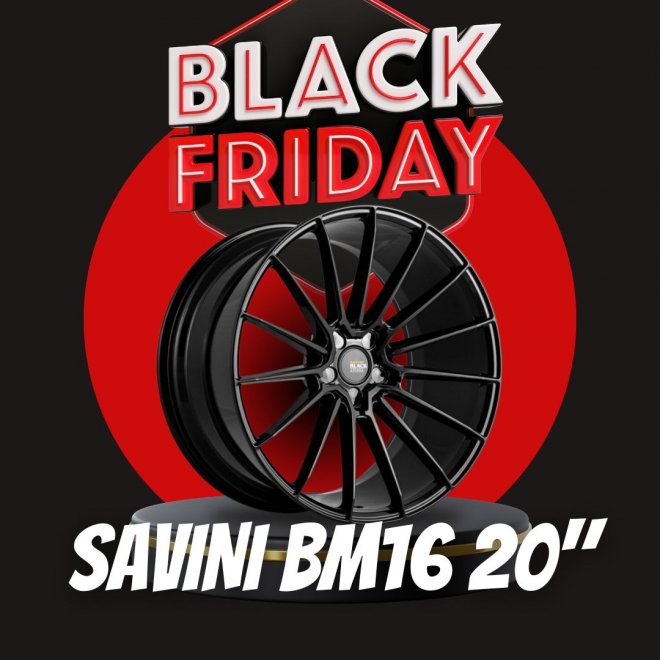 PACK LLANTAS SAVINI BM16 GLOSS BLACK EN 20"