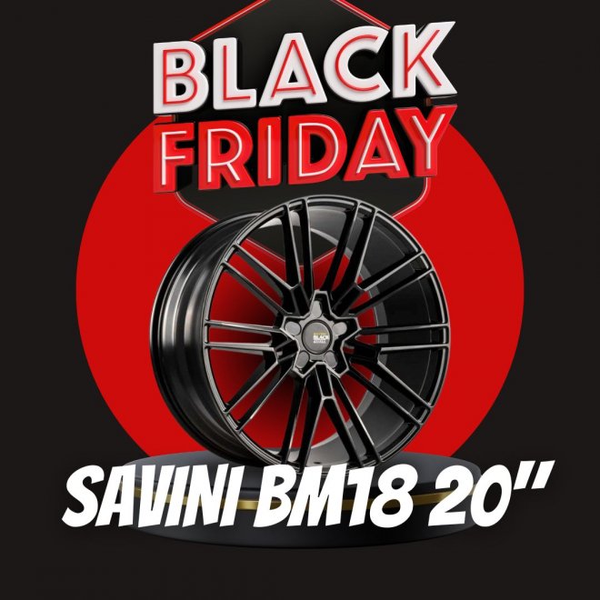 PACK LLANTAS SAVINI BM18 GLOSS BLACK EN 20"