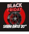 PACK LLANTAS SAVINI BM18 GLOSS BLACK EN 20"
