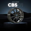 JUEGO DE LLANTAS CBS 01 NEGRO BRILLO