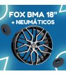 JUEGO DE LLANTAS FOX BMA BLACK POLISHED 18" + NEUMÁTICOS