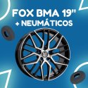 JUEGO DE LLANTAS FOX BMA BLACK POLISH 19" + NEUMÁTICOS