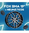 JUEGO DE LLANTAS FOX BMA BLACK POLISH 19" + NEUMÁTICOS