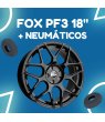 PACK LLANTAS FOX PF3 EN 18 NEGRO BRILLO