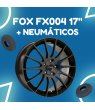 PACK LLANTAS FOX FX004 EN 17 NEGRO BRILLO