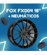 JUEGO DE LLANTAS FOX FX004 BLACK 18" + NEUMÁTICOS
