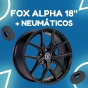 JUEGO DE LLANTAS FOX ALPHA 18" + NEUMÁTICOS