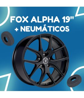 JUEGO DE LLANTAS FOX ALPHA 19" + NEUMÁTICOS