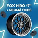 JUEGO DE LLANTAS FOX HIRO 17" + NEUMÁTICOS
