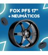 JUEGO DE LLANTAS FOX PF5 BLACK 17" + NEUMÁTICOS