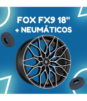 JUEGO DE LLANTAS FOX ALPHA 17" + NEUMÁTICOS