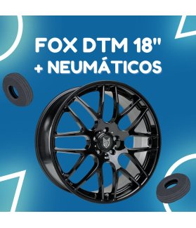 JUEGO DE LLANTAS FOX DTM EN 18" + NEUMÁTICOS