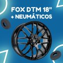 JUEGO DE LLANTAS FOX DTM EN 18" + NEUMÁTICOS