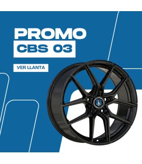 JUEGO DE LLANTAS CBS 03 NEGRO BRILLO