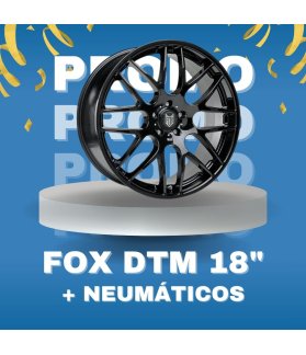 JUEGO DE LLANTAS FOX DTM EN 18" + NEUMÁTICOS